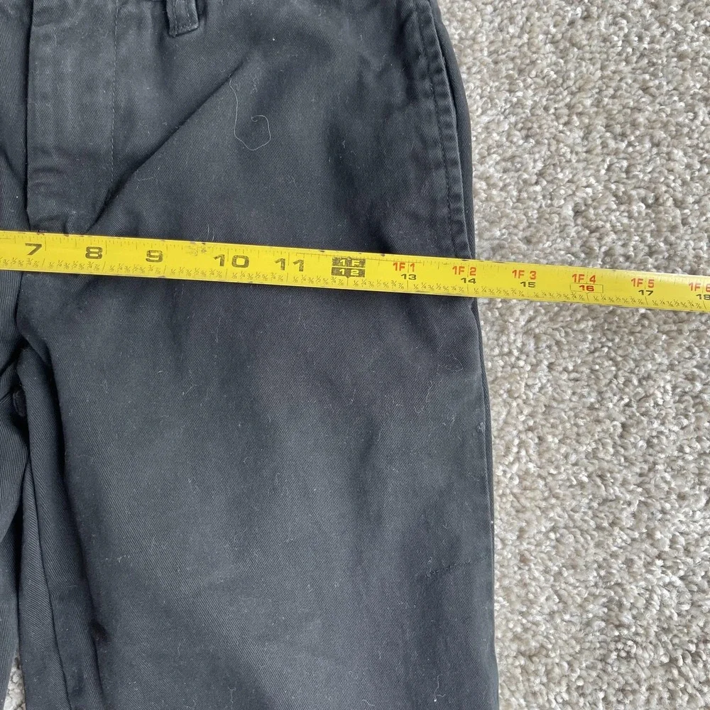Polo Ralph Lauren Pants Boys 10 Black Chino Twill Cotton Casual Pockets School